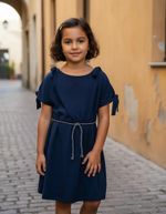 Vestido Infantil Com Laço