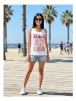 Camiseta Regata Feminina Estampada