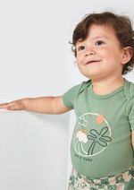 Conjunto Bebê Menino Body Com Shorts Xadrez