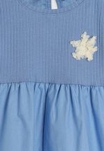 Blusa Bata Infantil Menina Toddler Com Bordado