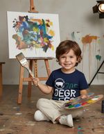 Camiseta Meninos Manga Curta Algodão Infantil