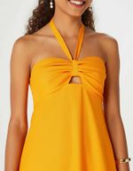 Vestido Longo Decote Coração