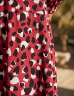 Vestido Curto Reto Em Tecido De Viscose