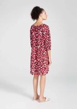 Vestido Curto Reto Em Tecido De Viscose