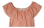 Blusa Ciganinha Poa Menina Rosa