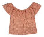 Blusa Ciganinha Poa Menina Rosa