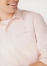 Camisa Básica Masculina Mangas Longas Em Tecido