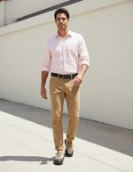 Camisa Básica Masculina Mangas Longas Em Tecido