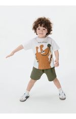 Conjunto Curto Infantil Menino Toddler Com Estampa