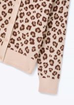 Cardigan Infantil Menina Em Tricô Estampado