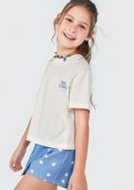 Conjunto Curto Infantil Menina Cropped E Shorts Transpassado