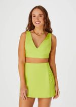 Top Cropped Feminino Decote V