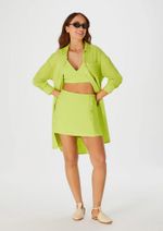 Top Cropped Feminino Decote V