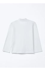 Blusa Infantil Menina Toddler Gola Alta Branco-off White 04