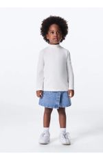 Blusa Infantil Menina Toddler Gola Alta Branco-off White 04