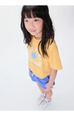 Blusa Cropped Infantil Menina Manga Curta