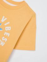 Blusa Cropped Infantil Menina Manga Curta