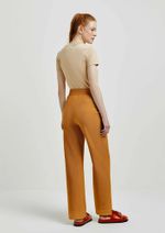 Calça Feminina Reta Em Malha Rústica