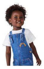 Macaquinho Jeans Infantil Menina Toddler