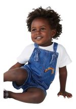 Macaquinho Jeans Infantil Menina Toddler