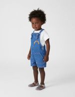 Macaquinho Jeans Infantil Menina Toddler