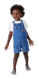 Macaquinho Jeans Infantil Menina Toddler