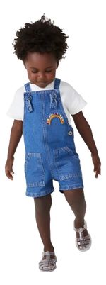Macaquinho Jeans Infantil Menina Toddler