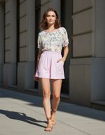 Shorts Feminino Em Tecido De Viscose
