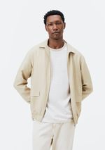 Jaqueta Masculina Harrington Com Bolsos Frontais