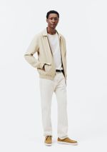 Jaqueta Masculina Harrington Com Bolsos Frontais
