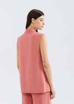 Colete Feminino Alongado Em Peach Touch