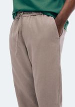 Calça Masculina Reta Com Linho