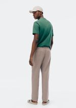 Calça Masculina Reta Com Linho