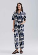 Camisa Feminina Manga Curta Estampada
