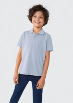 Camisa Básica Polo Infantil Menino Manga Curta Em Piquet