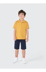 Camisa Básica Polo Infantil Menino Manga Curta Em Piquet