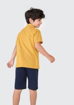Camisa Básica Polo Infantil Menino Manga Curta Em Piquet