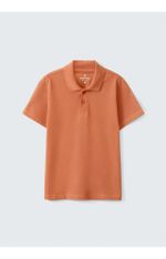Camisa Básica Polo Infantil Menino Manga Curta Em Piquet