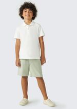 Camisa Básica Polo Infantil Menino Manga Curta Em Piquet