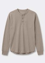 Camiseta Masculina Henley Texturizada