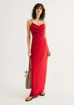 Vestido Longo Evasê Em Viscolinho