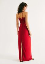 Vestido Longo Evasê Em Viscolinho