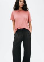 Calça Feminina Reta Cintura Média Em Liocel