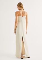 Vestido Longo Evasê Em Viscolinho