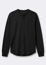 Camiseta Masculina Henley Texturizada