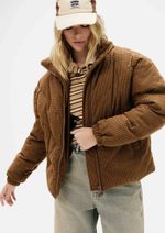 Jaqueta Feminina Bomber Em Veludo Cotelê