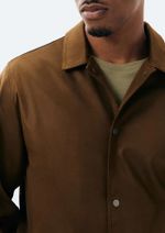 Jaqueta Masculina Bomber Em Suede