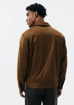 Jaqueta Masculina Bomber Em Suede