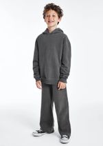 Calça Infantil Menino Reta Em Moletom Estonado
