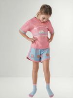 Pijama Curto Infantil Menina Que Brilha No Escuro